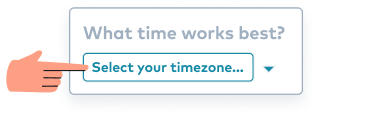 Select your timezone