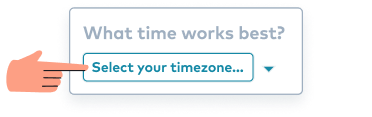 Select your timezone