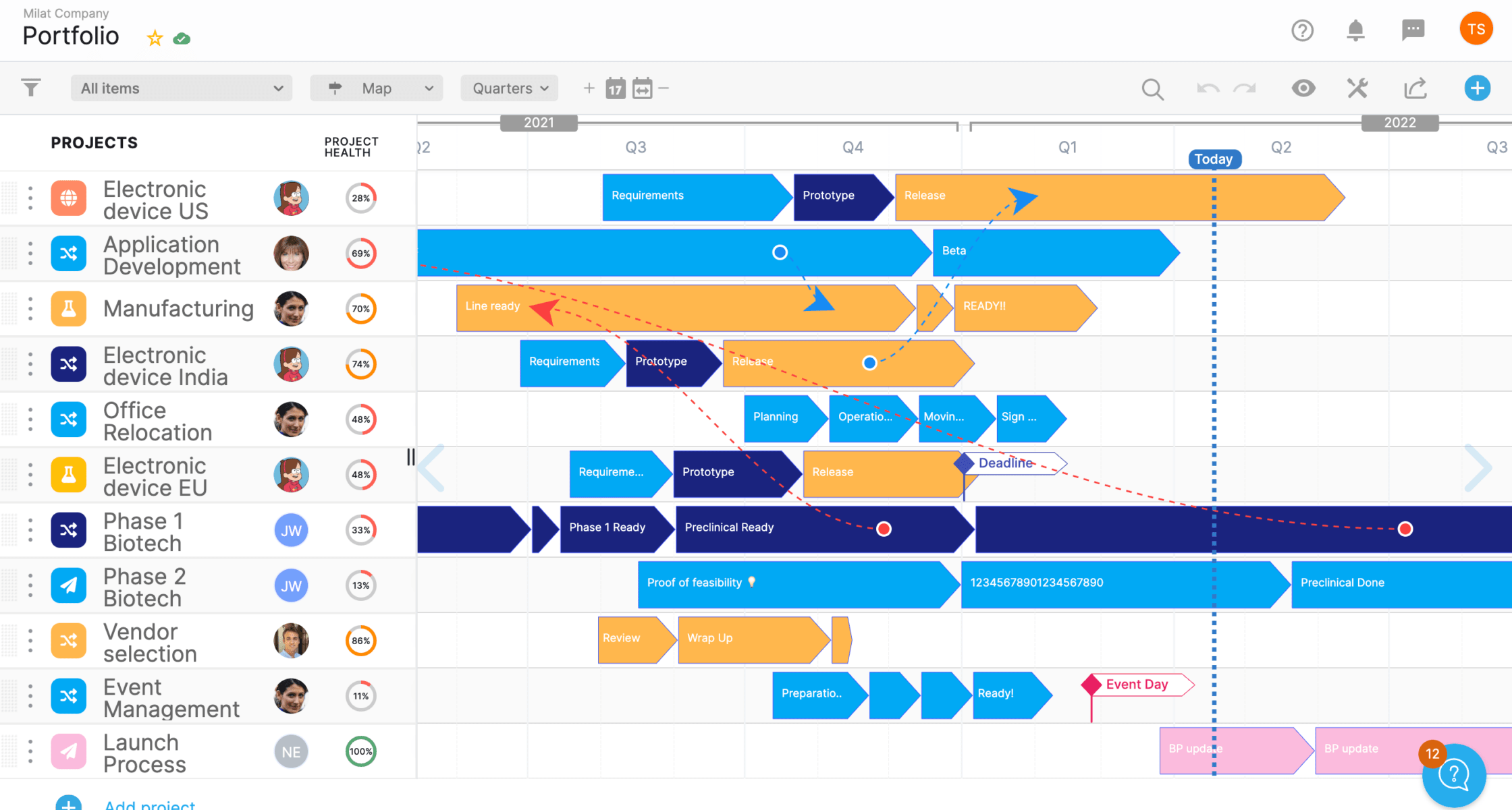 Full Project Portfolio View