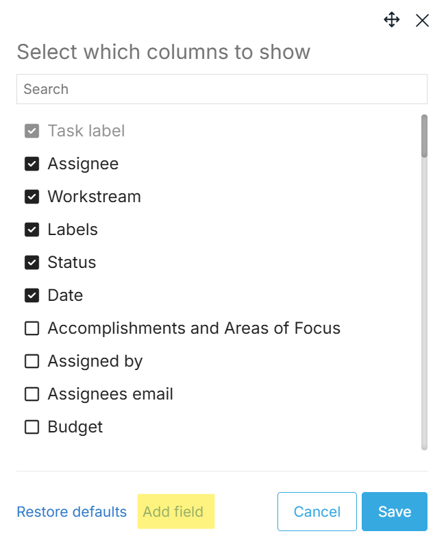 Add Custom Field