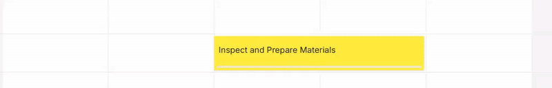 Dragging and resizing tasks on the ProjectMap timeline