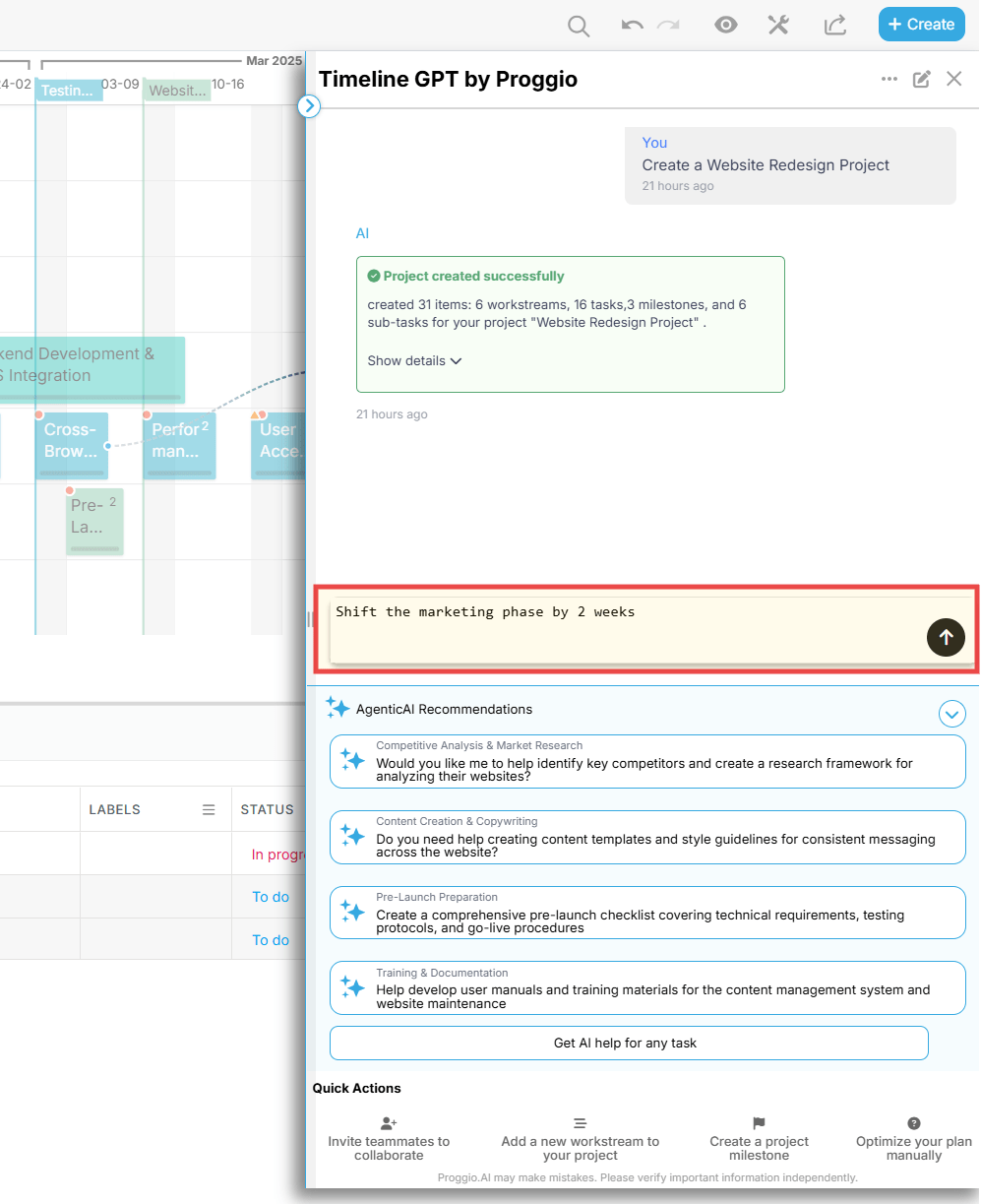 Use AI to Move Tasks